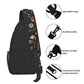 Sling Bag Vintage Mushroom Leaf Forest Hiking Daypack Crossbody Shoulder Backpack Travel Chest Pack for Men Women Over 12 Years Old