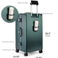 Super Large Aluminum Frame Checked Zipperless Luggage