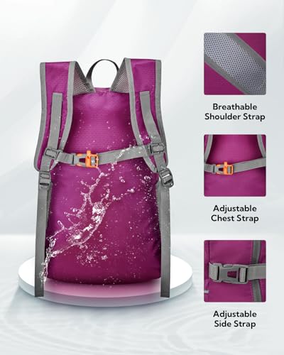 Small Lightweight Packable Hiking Backpack Foldable Travel Daypack