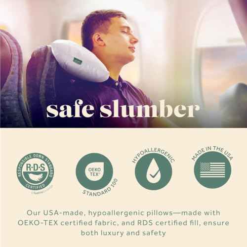 800 Fill Power European Goose Down Travel Pillow
