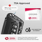 6 Pack TSA Approved Luggage Locks 4 Digit Code Cable Lock Black (6 Count)