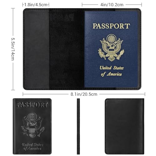 Premium Leather Passport Holder Covers