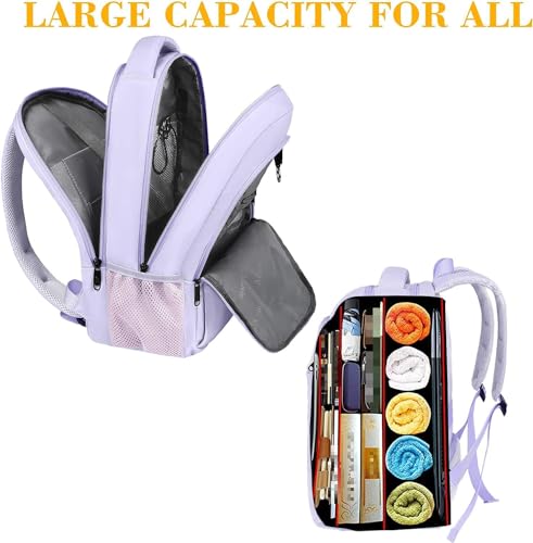 Purple Cute Laptop Backpack for Girls