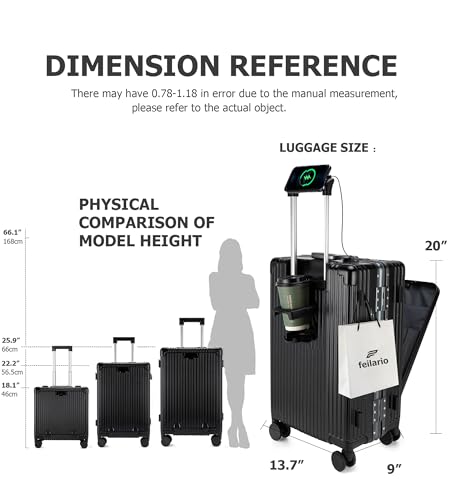 PC Hardside Carry On Luggage