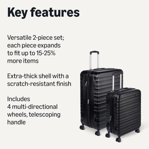 2 Piece Hardside Luggage Set (2 Count)