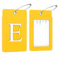 2 Pack Initial Luggage Tags for Suitcases Airplane Travel Essentials (2 Count)