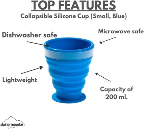 Collapsible Silicone Cup for Camping and Backpacking
