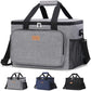 Medium Lunch Bag Insulated Lunch Box Soft Cooler Cooling Tote for Adult Men Women (Gray / Mega (33L))
