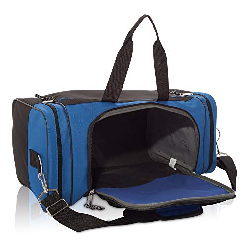 Blank Duffle Bag Duffel Bag in Black and Royal Gym Bag