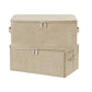 Fabric Storage Bins with Zipper Lids (2 Count)