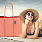 Neoprene Multipurpose Beach Bag Tote with Inner Zipper Pocket