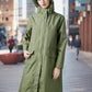 Waterproof Rain Poncho for Women Packable Hooded Raincoat with Pocket