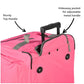 33 inch Jumbo Size 8 Pockets Wheeled Rolling Duffel Bag Water Resistant Luggage Lightweight Travel Suitcase with Retractable Handle