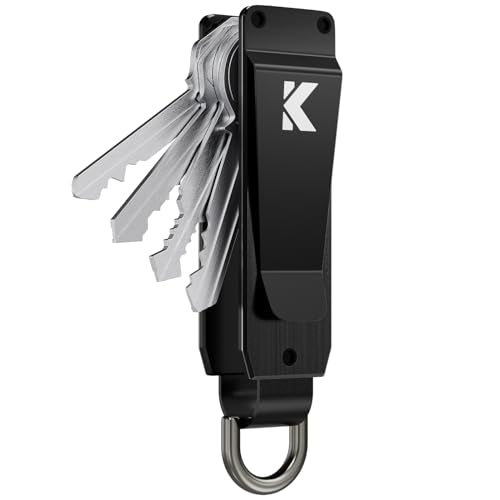Key Organizer for Men Compact Key Holder Minimalist Key Case Metal Key Chain Key Holder for Keychain Secures 2