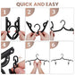20 Pack Foldable Travel Hangers with 12 Clips
