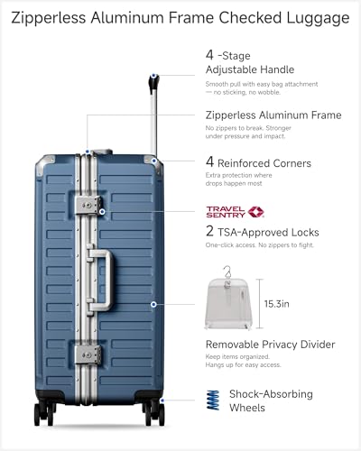 24 Inch Zipperless Checked Luggage