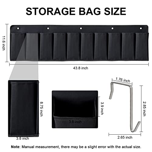 RV Shoe Pockets 10 Pockets Heavy Hanging Bedside Storage Organizer with Sturdy Hooks Storage Pockets Hangs on bed for Shoes Toys and Tool Accessories