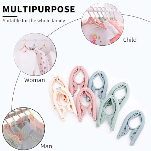 20 Pcs Foldable Travel Hangers (20 Count)