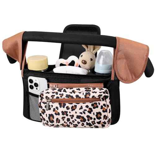 Universal Stroller Organizer with Insulated Cup Holder
