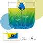 Adults Rain Poncho Waterproof Raincoat Women Gradient Hood with Pocket