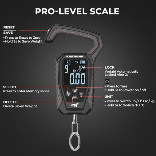 Weighmaster Digital Fish Scale with Lip Gripper