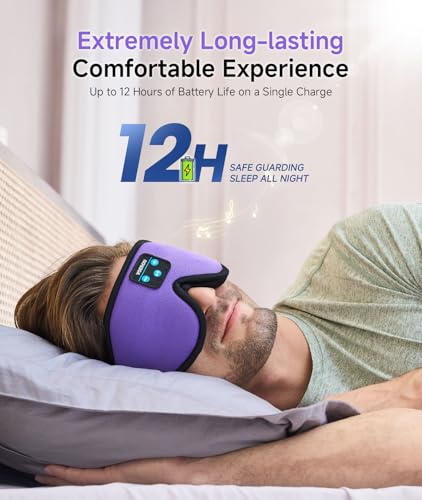 Sleep Headphones Bluetooth 5.4 Eye Mask