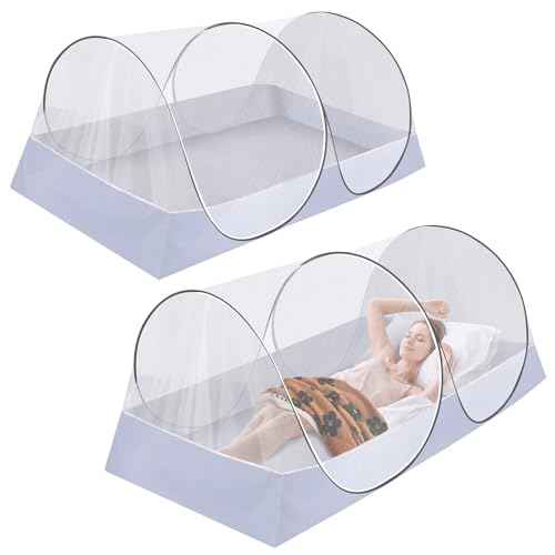 2 Pcs 78 * 41 * 31 Inch Extra Large Pop Up Mosquito Net