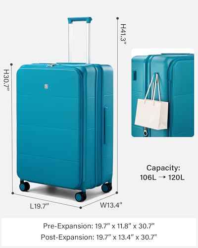 Expandable Large Checked Luggage