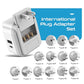 International Power Plug Adapter Travel Set