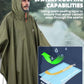 Hooded Rain Poncho for Adult Waterproof Lightweight Raincoat