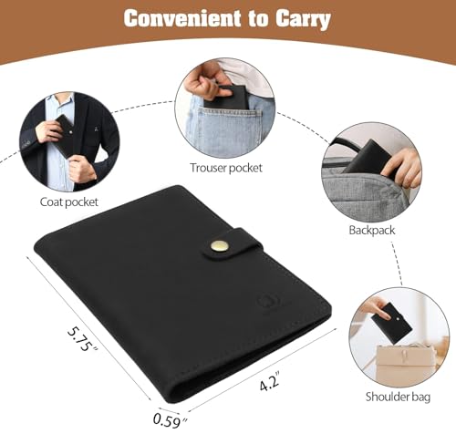 Genuine Leather Passport Holder For Travel