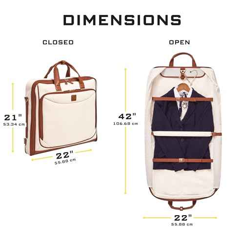 Premium Garment Bag Carry On Hangs Blazers
