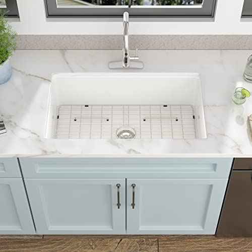 32 White Undermount Sink