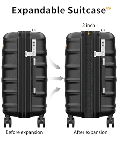 20 Inch Expandable Carry On Luggage 22x14x9 Airline Approved Suitcase