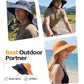 UPF 80+ Sun Hat for Men Women Wide Brim Sun Hat with Neck Flap Summer Beach UV Protection Gardening Fishing Hat
