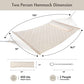 Heavy Duty Hammock with Spreader Bars and Detachable Pillow