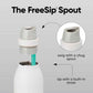 FreeSip Twist Stainless Steel Water Bottle 18 oz Sunny Daze