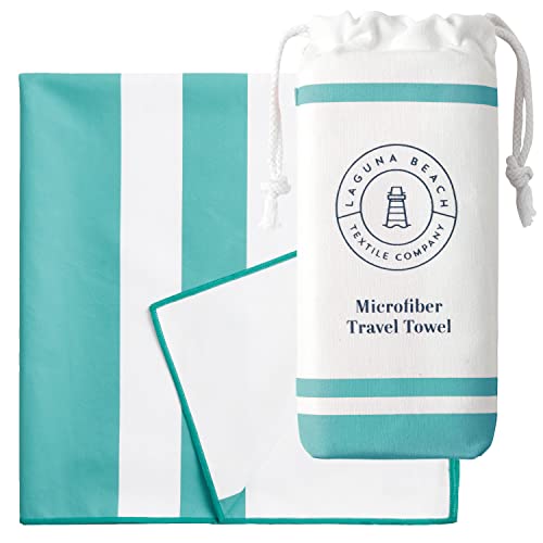 Emerald Microfiber Beach Towel by Laguna Beach Textile Co