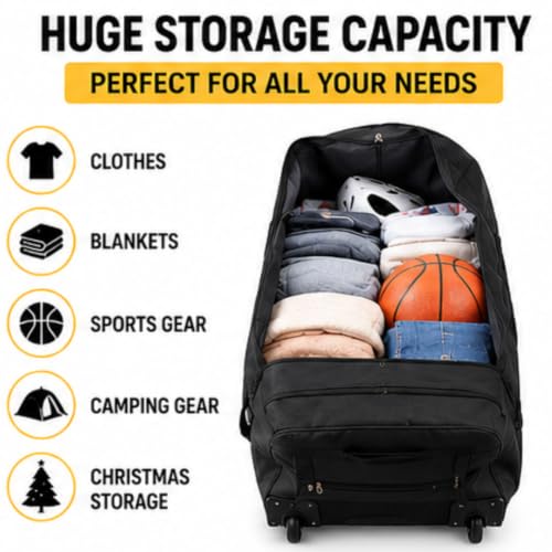 36 inch Rolling Duffle Bag with Wheels