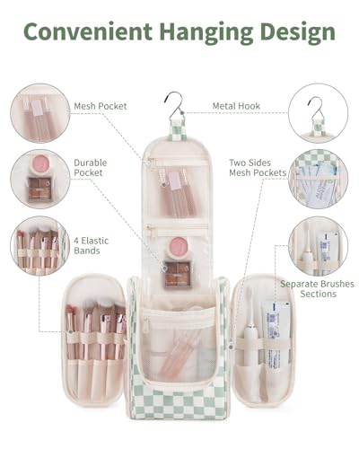 Small Hanging Travel Toiletry Bag for Women