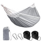 Cotton Camping Hammock Portable with Tree Straps Holds 660lbs