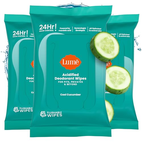 Acidified Deodorant Wipes (45 Count)