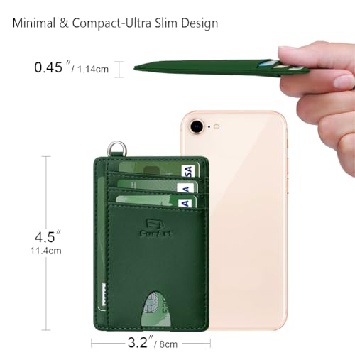 Slim Minimalist Wallet RFID Credit Card Holder for Men