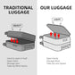 29 Inch Aluminum Frame Checked Luggage Top Opening