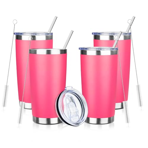 20oz Tumbler with Straw and Brush