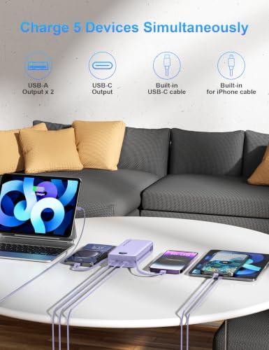 Portable Charger Power Bank 20000mAh PD20W w