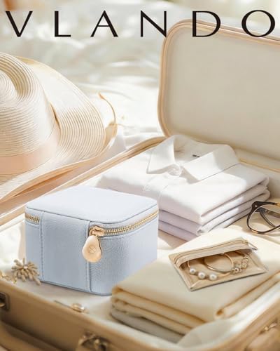Jewelry Travel Organizer with Clear 6 Velvet Bags