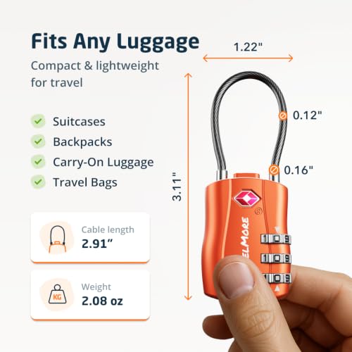 TSA Approved Luggage Locks (10 Count)