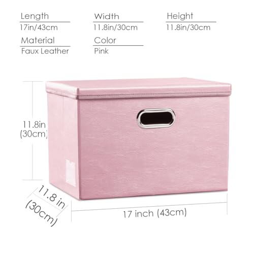 Large Collapsible Storage Box with Lid [1