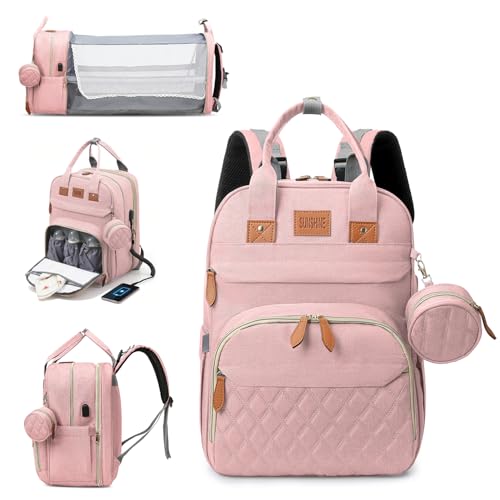 Large Diaper Bag Backpack with Changing Station